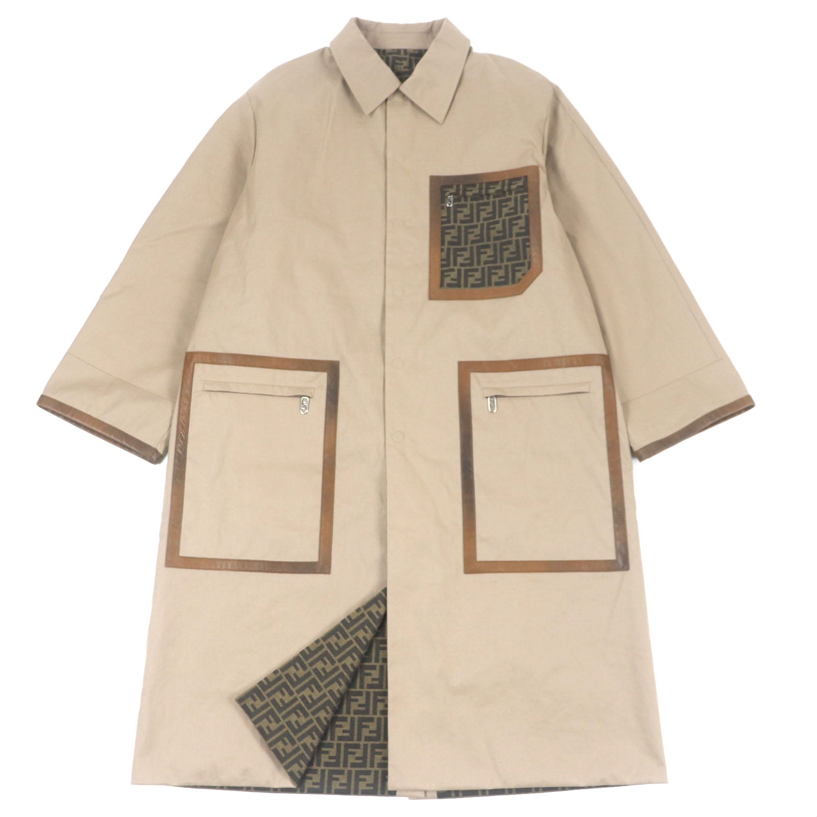 Fendi FF0741 Cotton Trench Coat