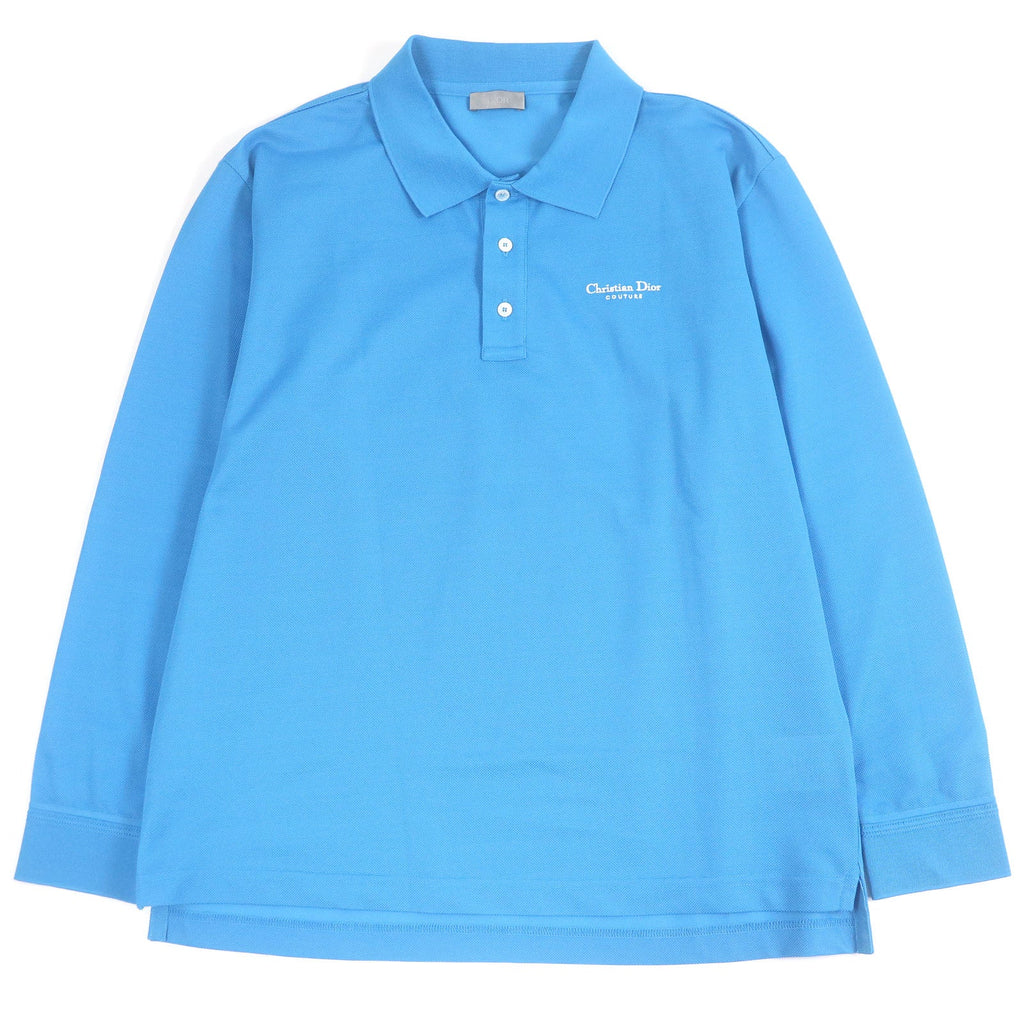 Dior Long Sleeve Polo Shirt Embroidery Cotton Shirt