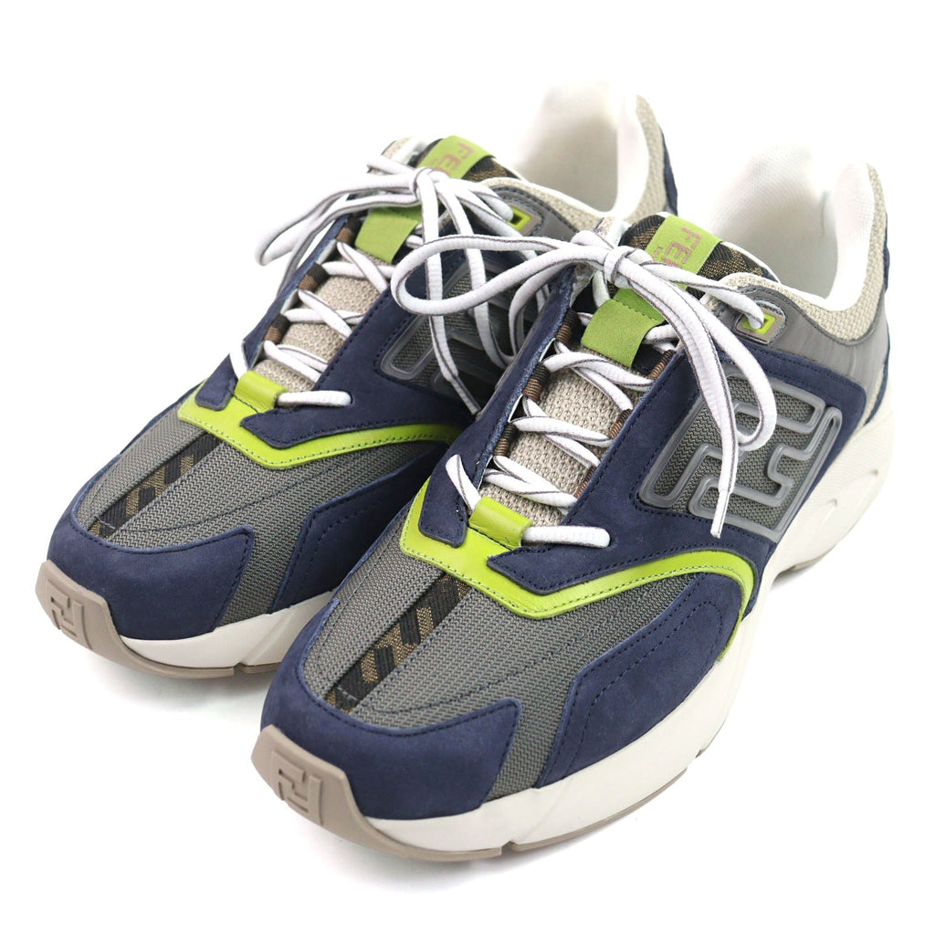 Fendi FASTER TRAINERS Suede Leather Sneakers