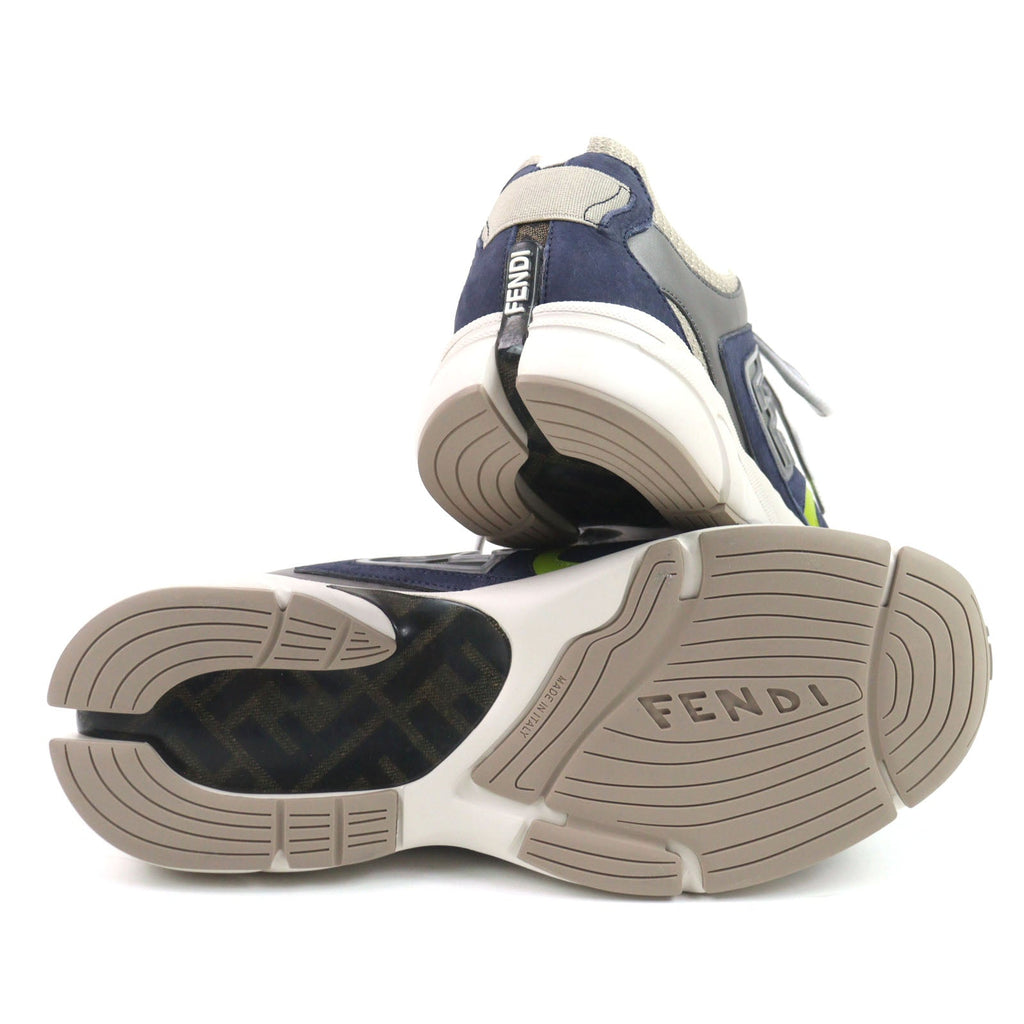 Fendi FASTER TRAINERS Suede Leather Sneakers
