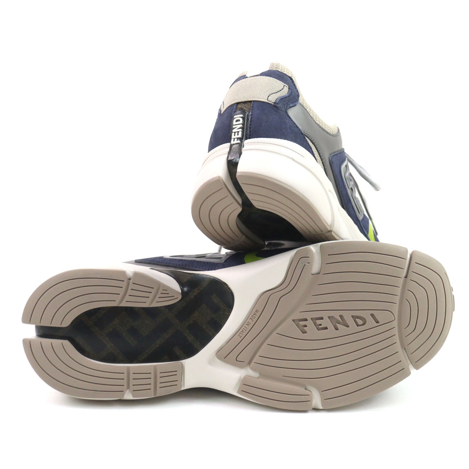 Fendi FASTER TRAINERS Suede Leather Sneakers