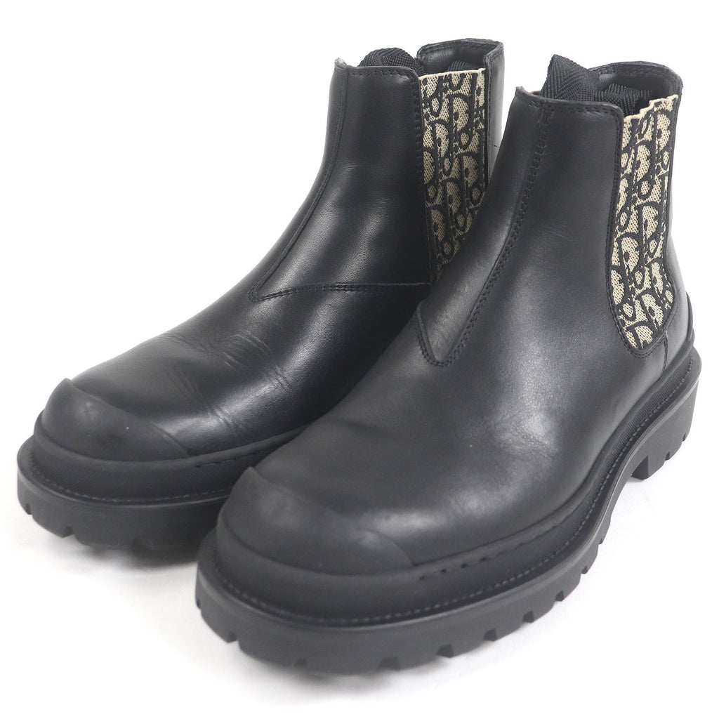 Dior DIOR EXPLORER Oblique Leather Chelsea Boots
