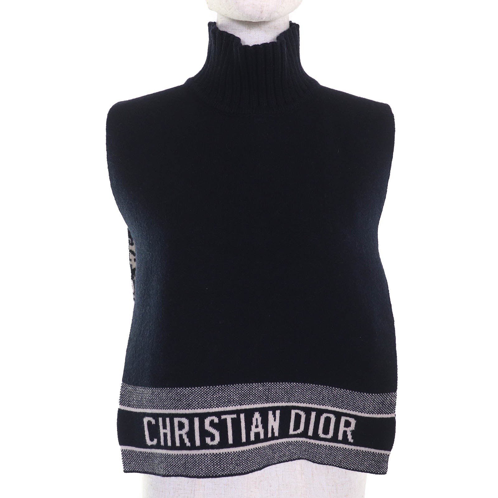 Christian Dior Best Oblique logo Reversible Cashmere Knit