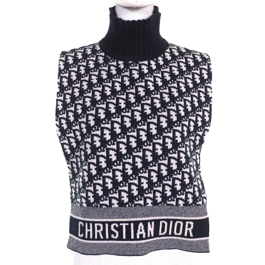 Christian Dior Best Oblique logo Reversible Cashmere Knit
