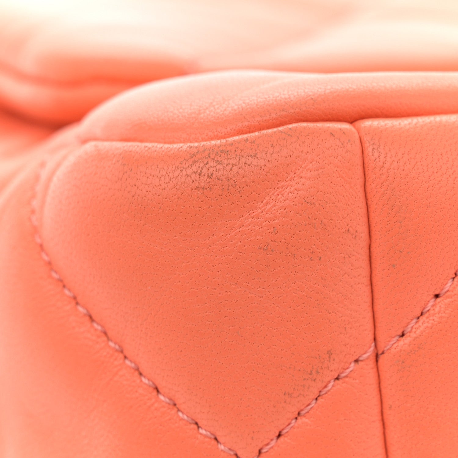 Lambskin Quilted Medium Chanel 19 Flap Orange