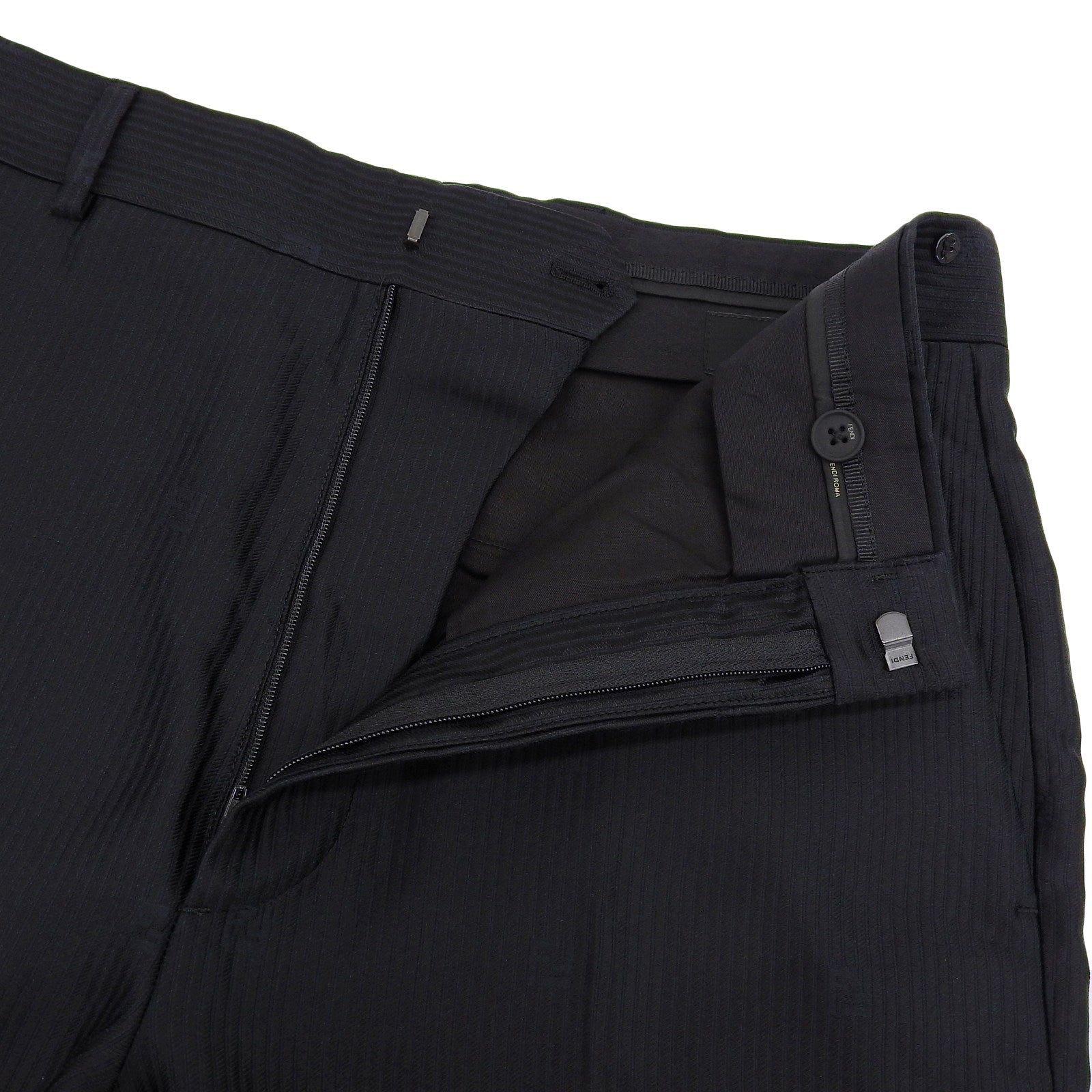 Fendi FF logo embroidery shadow stripe Shorts