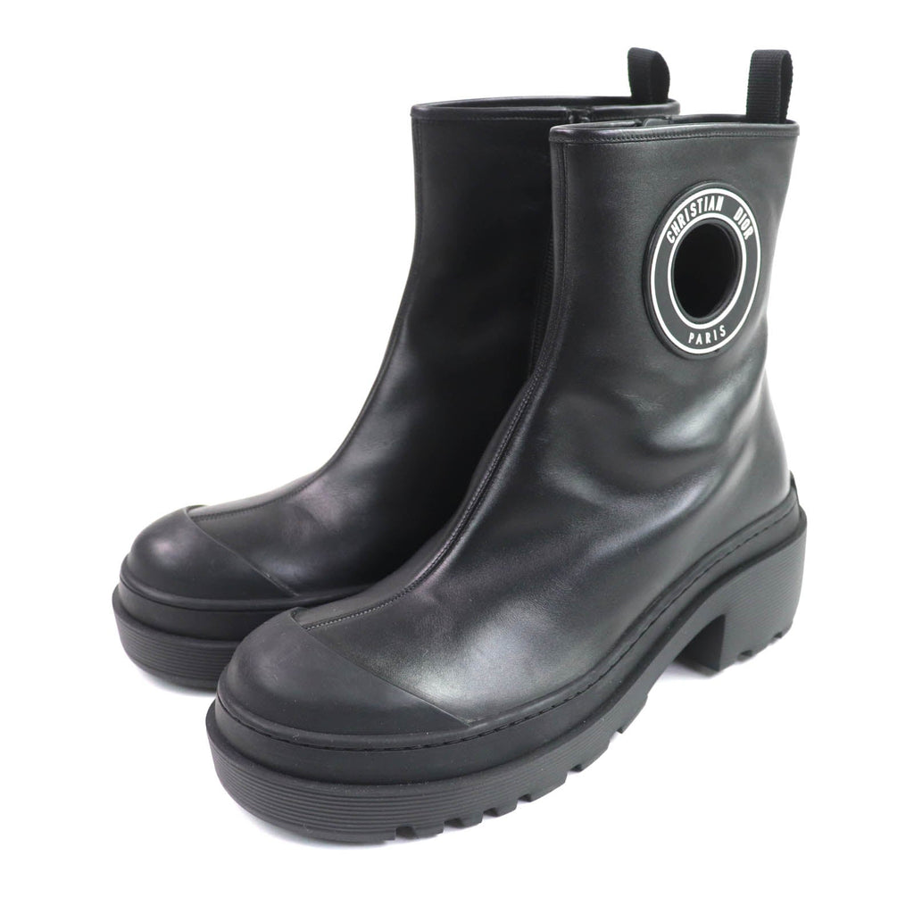 Christian Dior DIOR SYMBOL Leather Ankle Boots