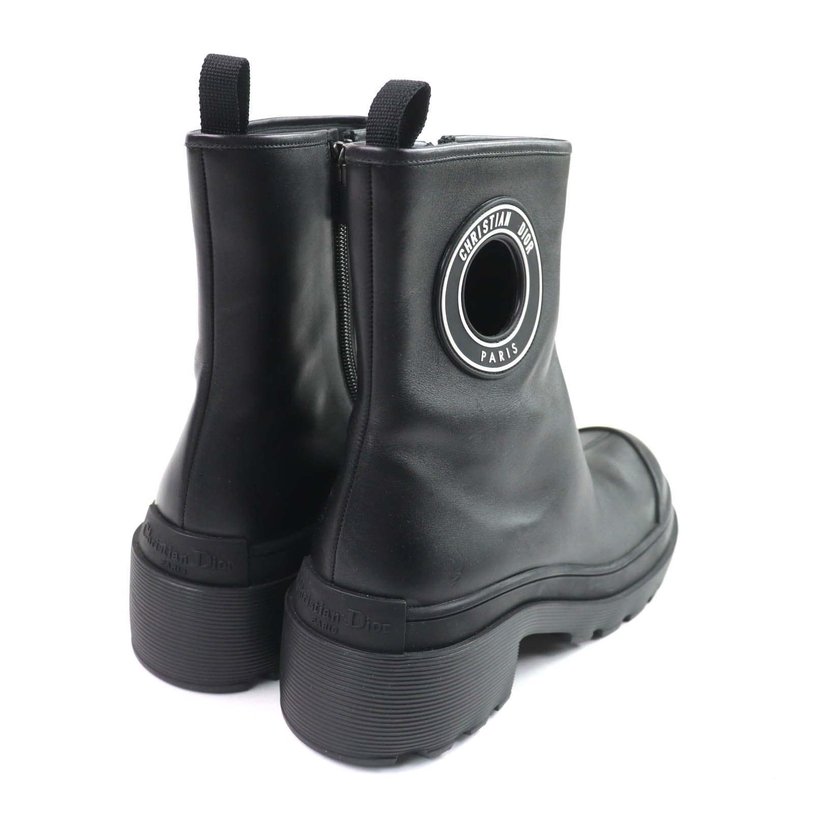 Christian Dior DIOR SYMBOL Leather Ankle Boots