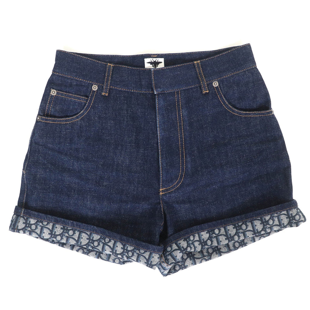 Christian Dior Oblique Lining Denim Shorts