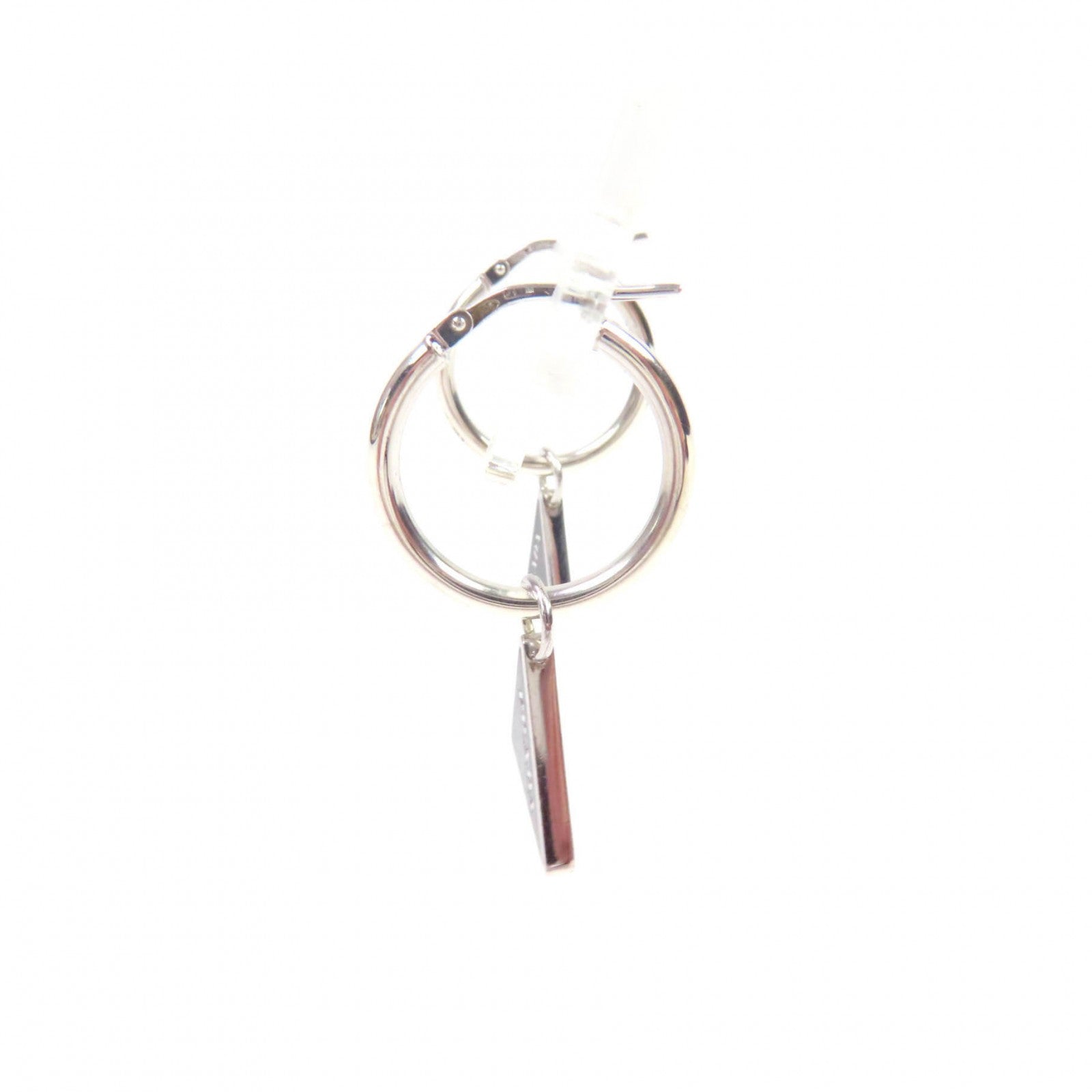 Prada Pierce Symbol Pendant AG925 Earrings