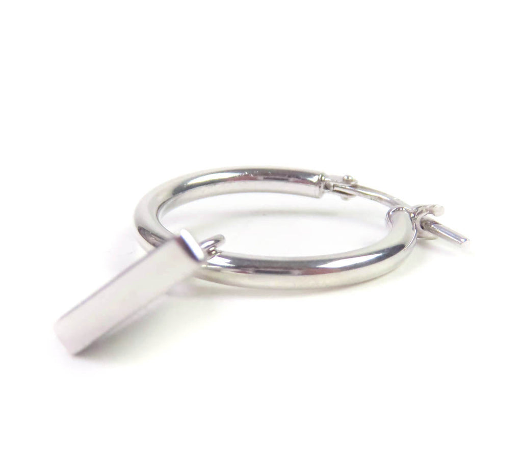 Prada Pierce Symbol Pendant AG925 Earrings