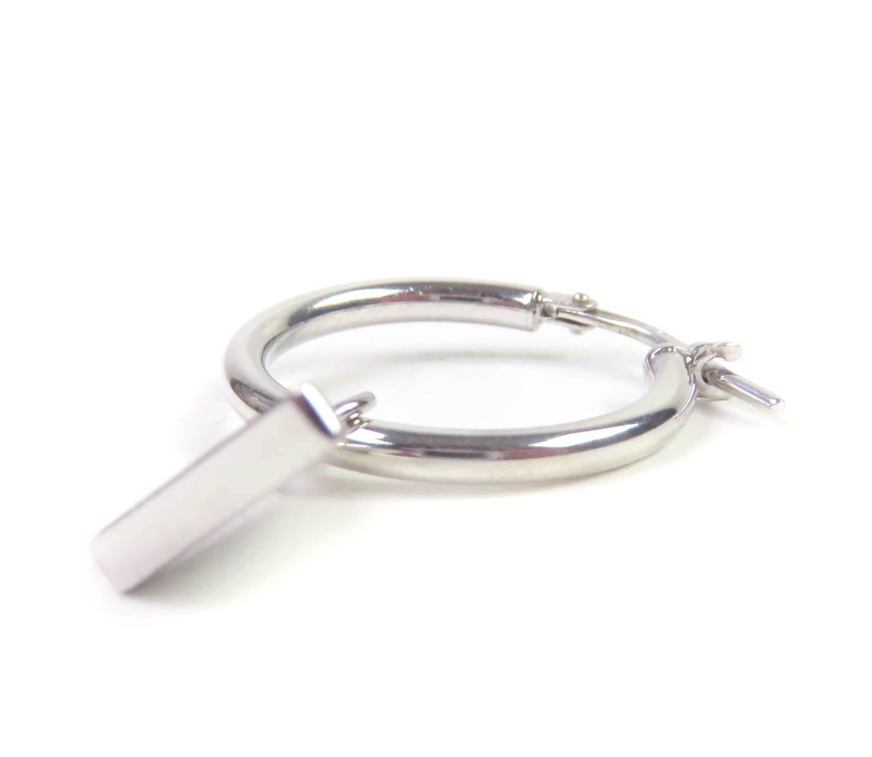 Prada Pierce Symbol Pendant AG925 Earrings