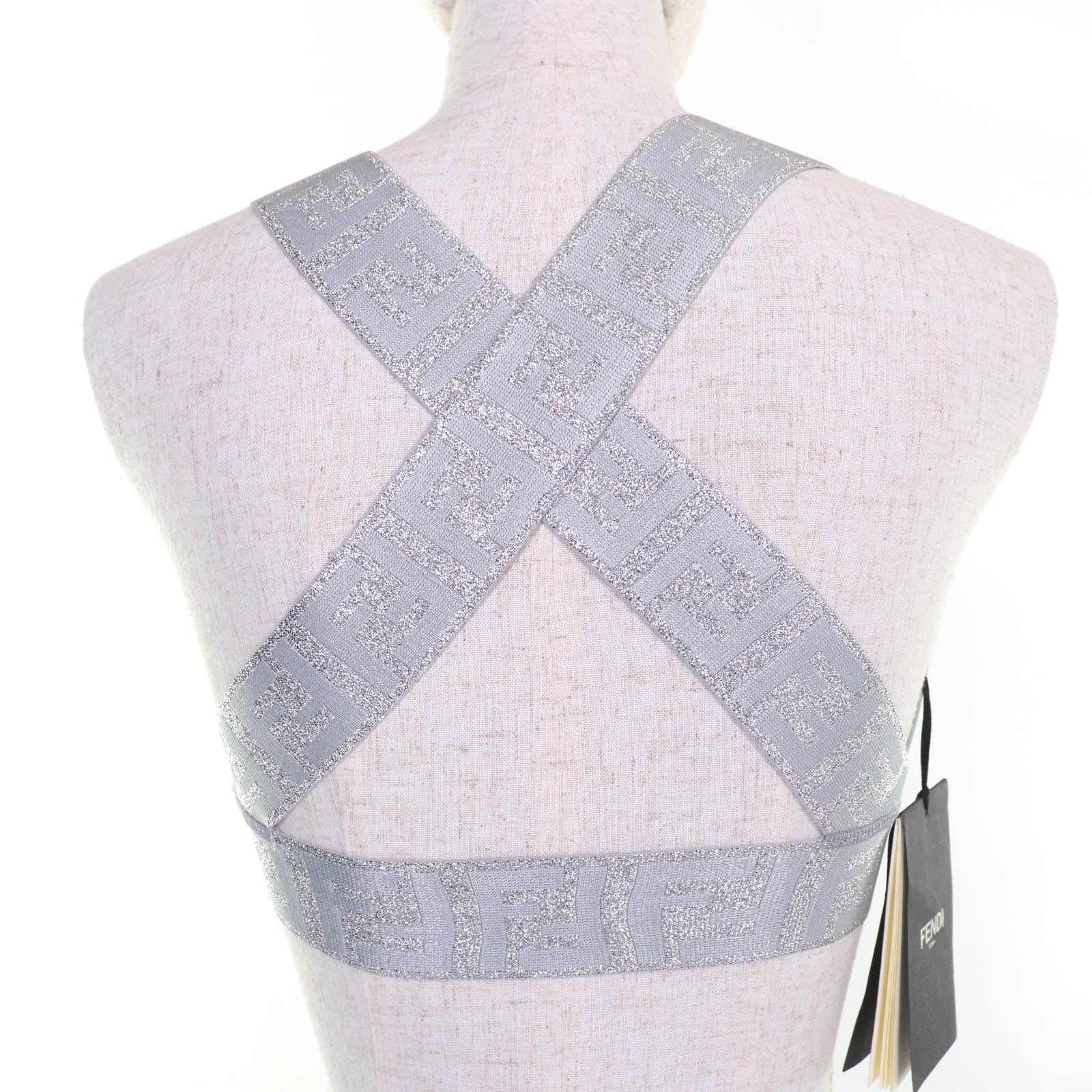 Fendi Zucca Pattern FF logo Nylon Tank Top