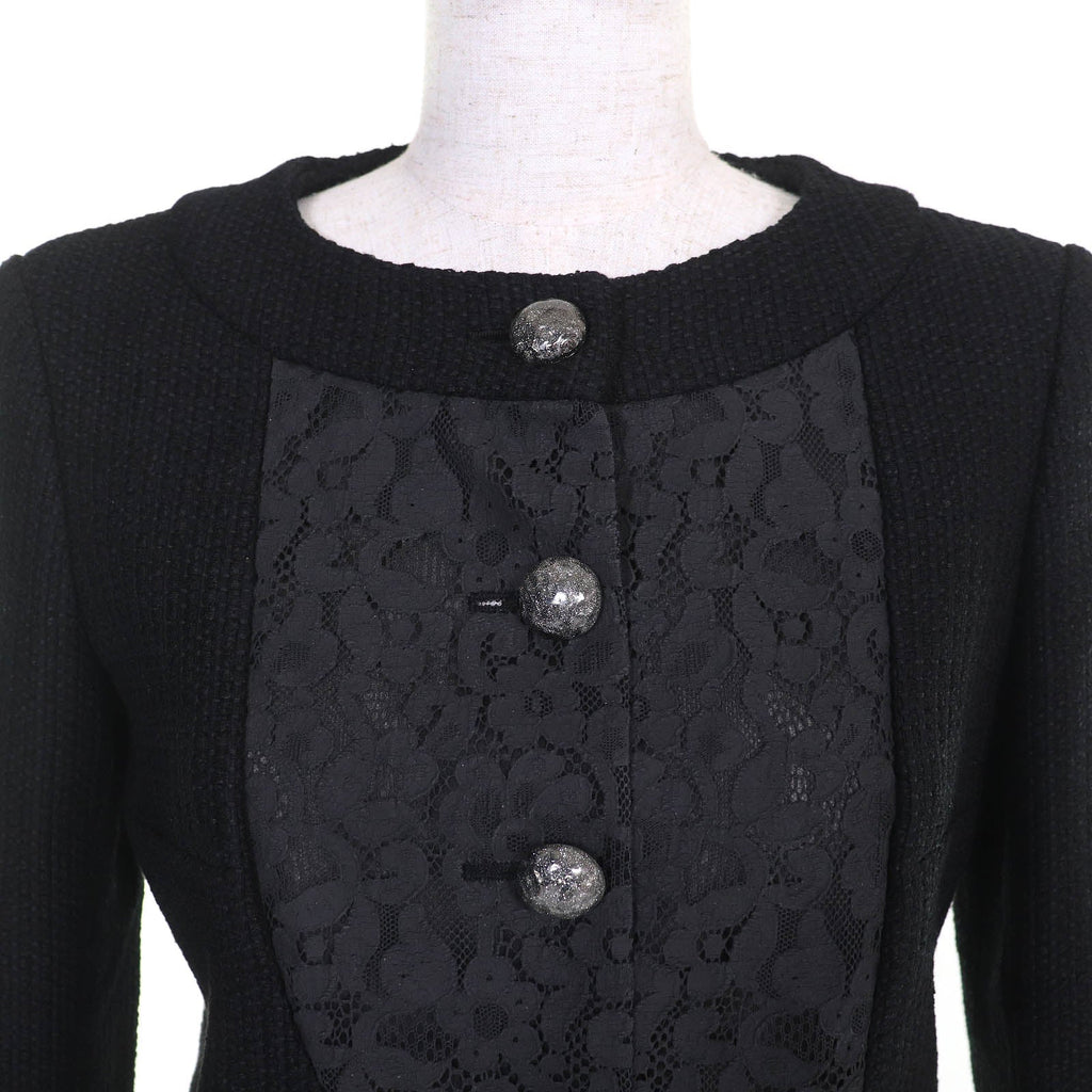 Chanel COCO Button Lace Cotton Tweed Two-piece Set