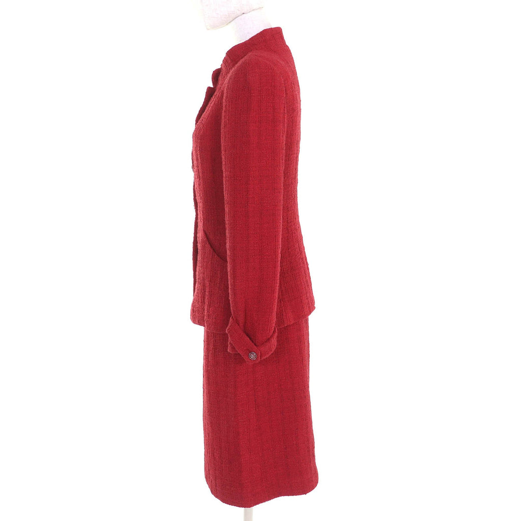 Chanel COCO Button Lace Cotton Tweed Two-piece Set