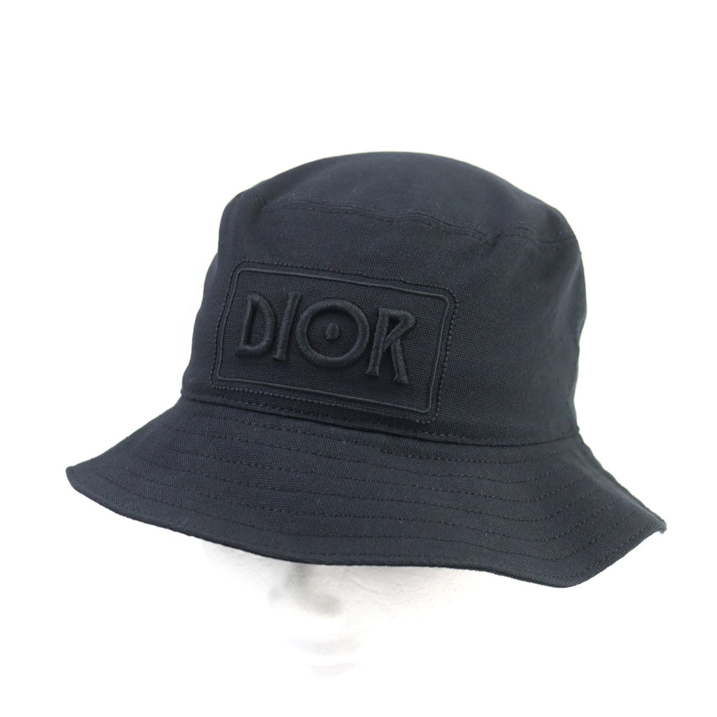 Dior×Jack Kerouac Logo embroidery Oblique Cotton Hat