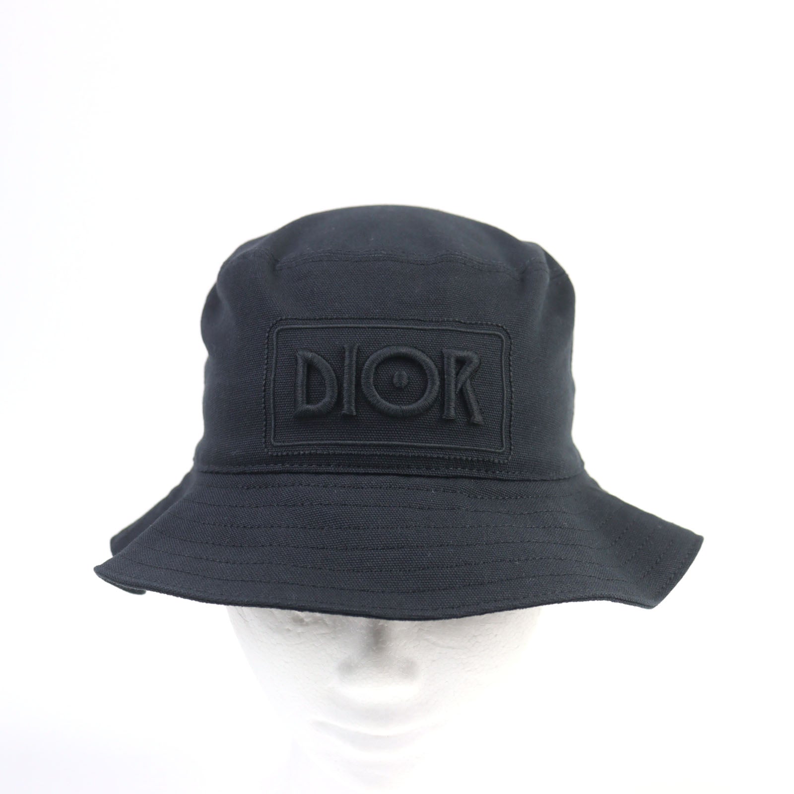 Dior×Jack Kerouac Logo embroidery Oblique Cotton Hat