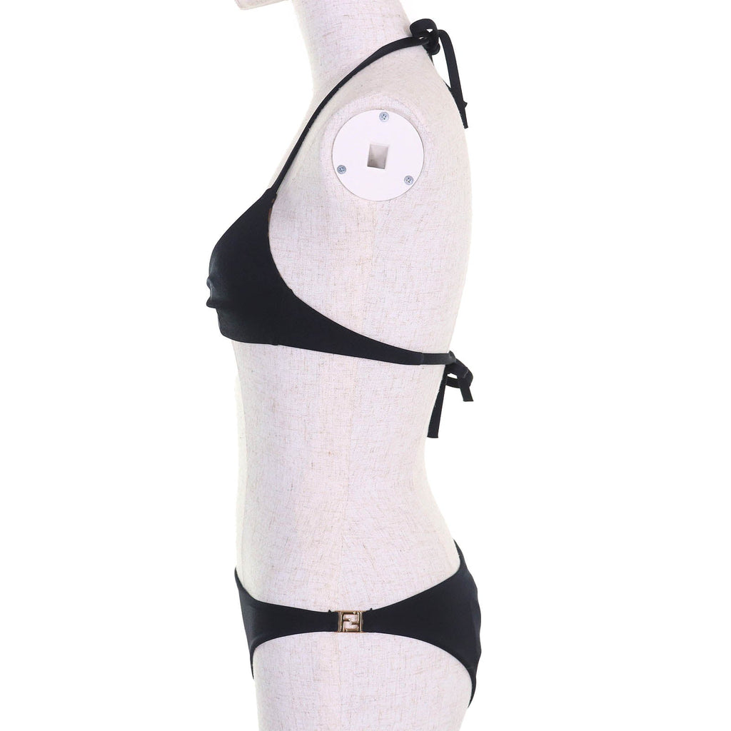 Fendi FXBH60 Zucca FF logo Metallic Swimwear Set