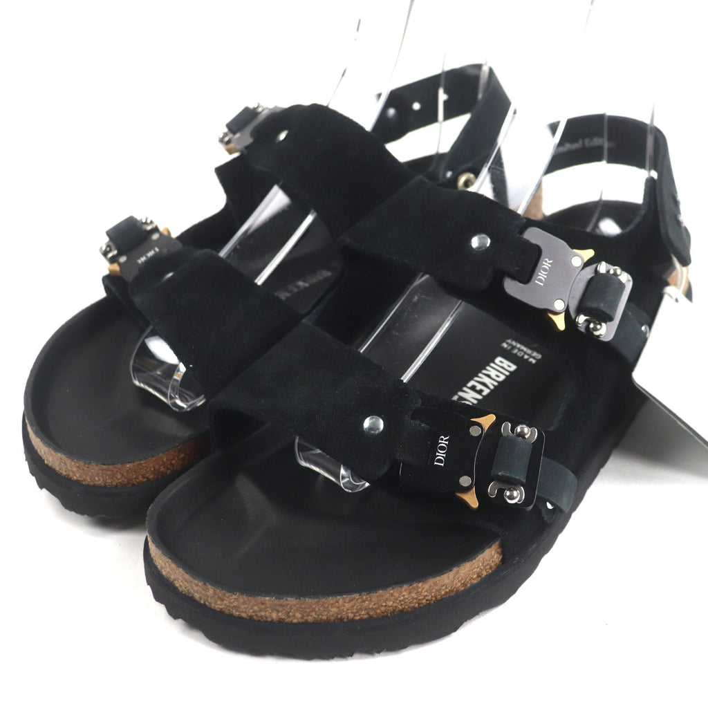 Dior Birkenstock Suede Leather Sandals