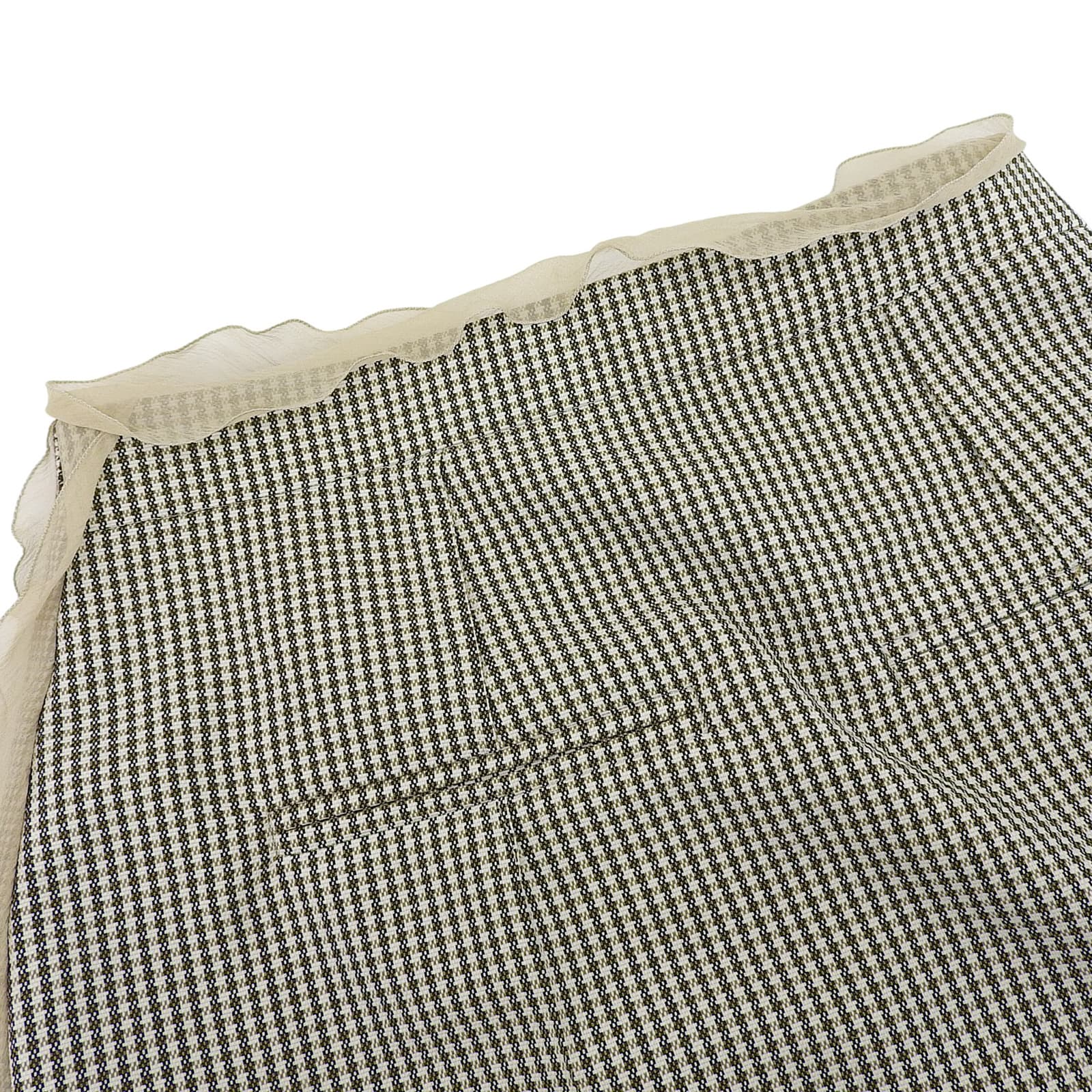 Fendi Houndstooth Wool Skirt