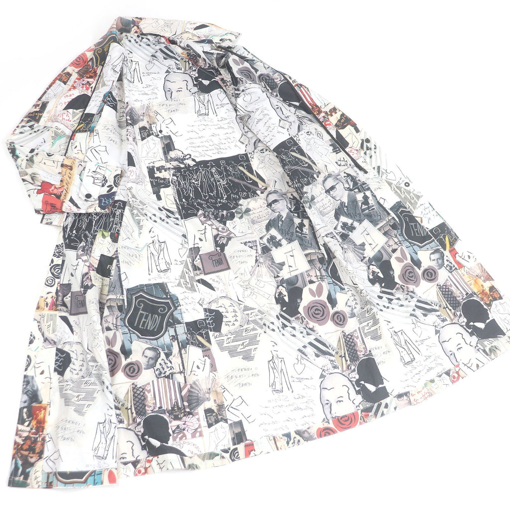 Fendi Karl Collage System Polyester Coat