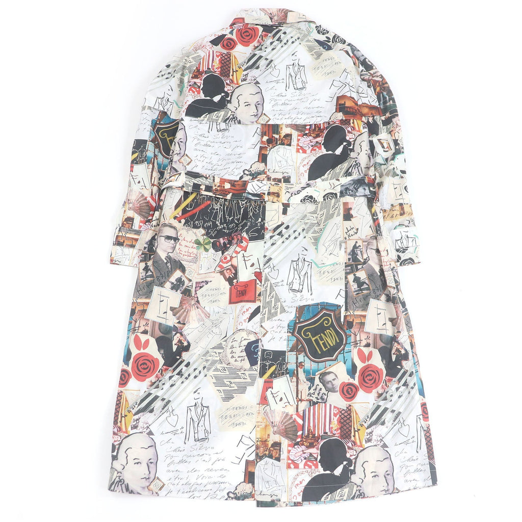 Fendi Karl Collage System Polyester Coat