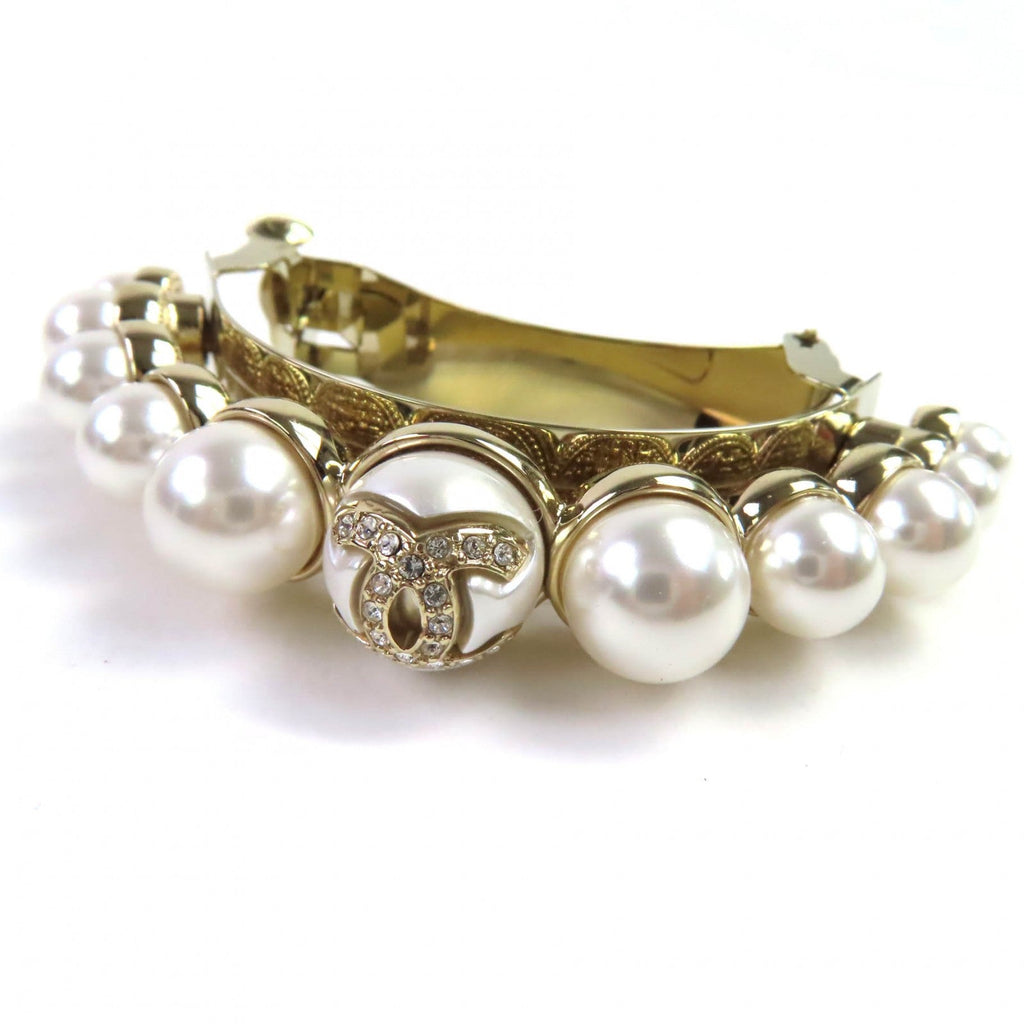 Chanel COCO Mark Stone and Pearl Hair Accessory
