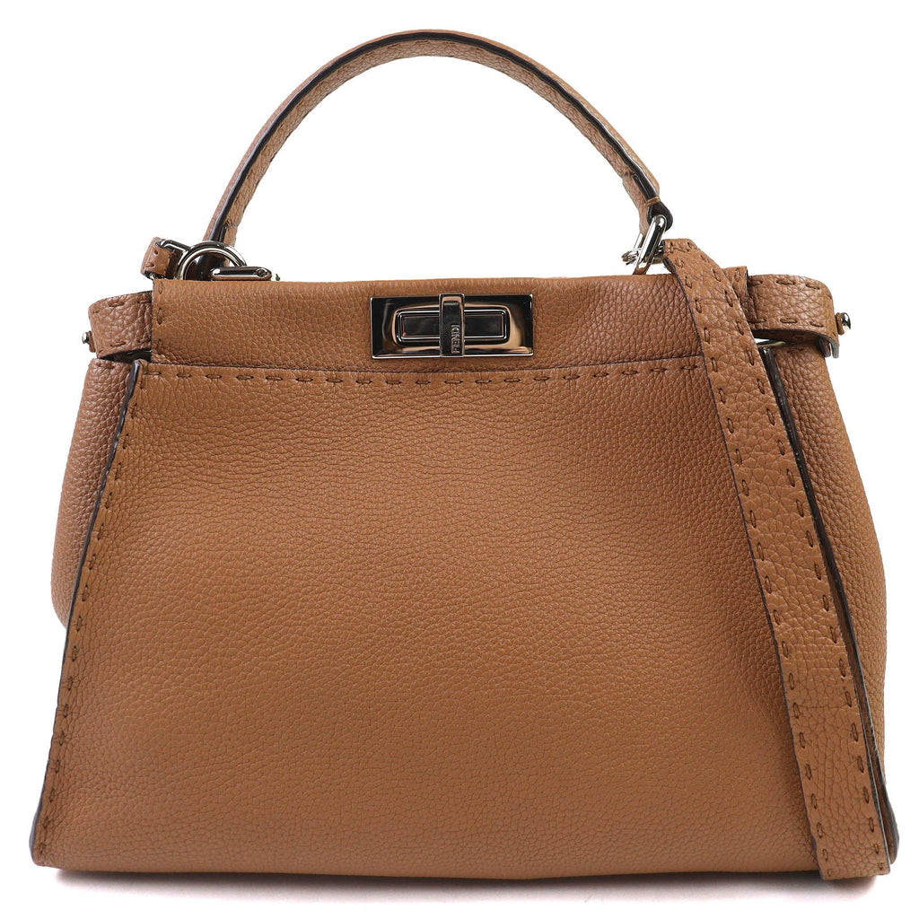 Fendi Peekaboo Leather 2way Handbag