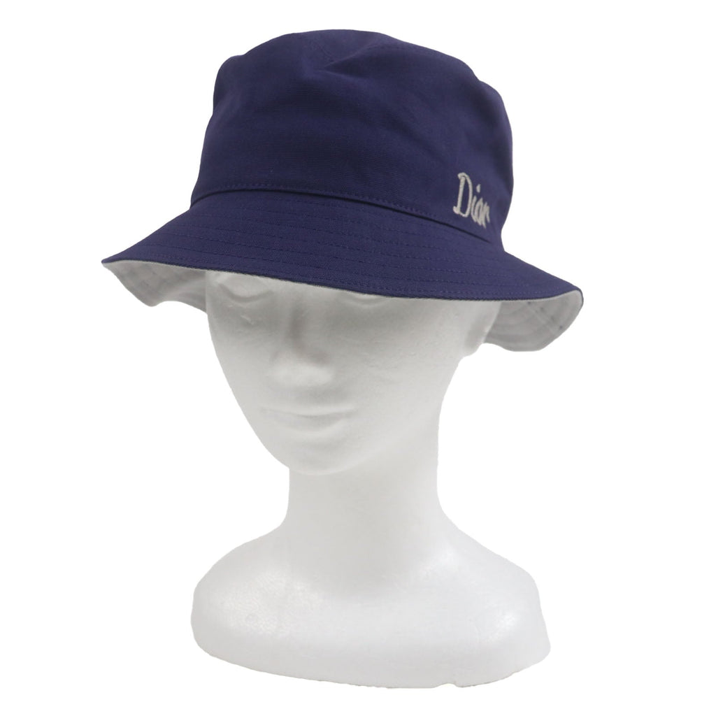 Dior Logo Embroidered Cotton Bucket Hat