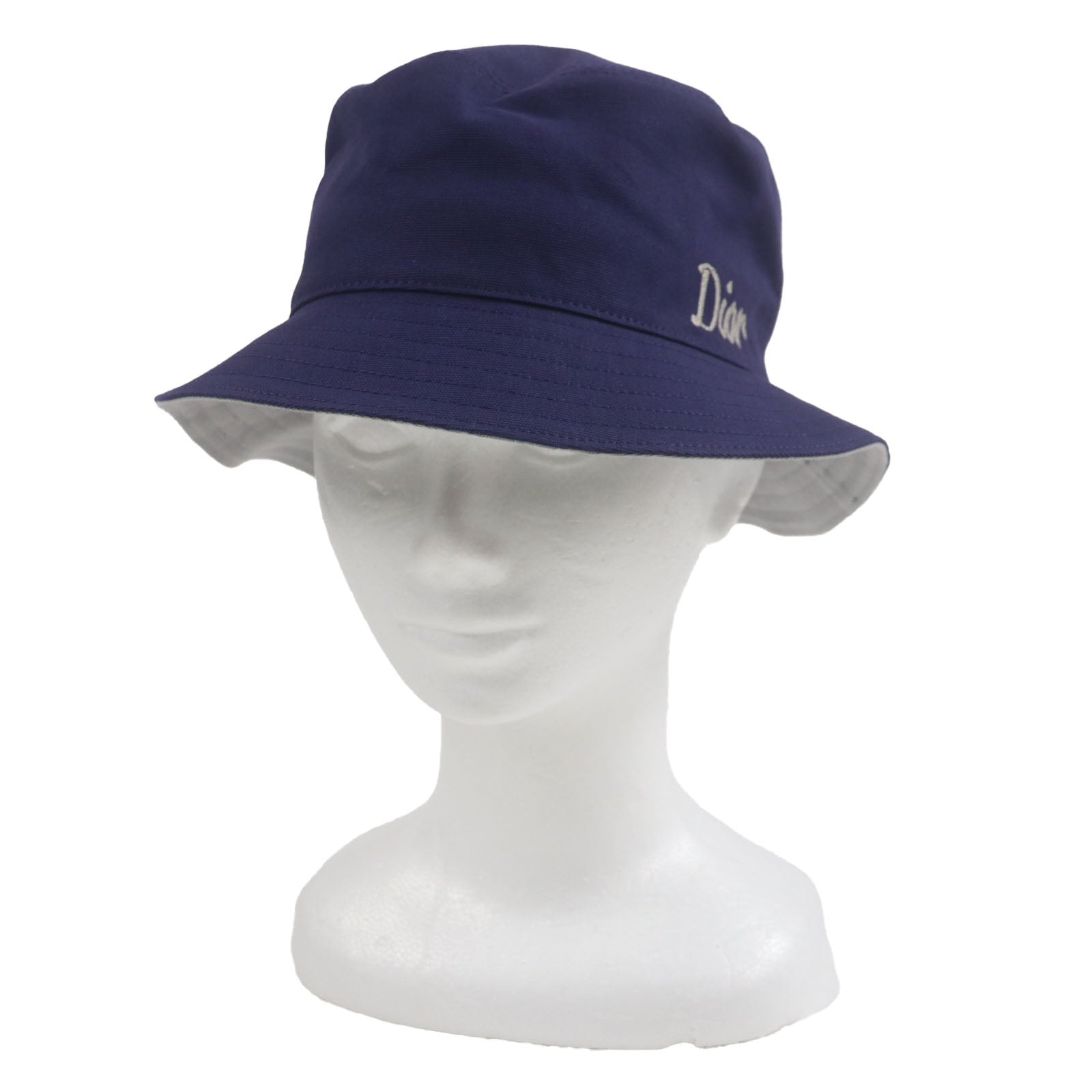 Dior Logo Embroidered Cotton Bucket Hat