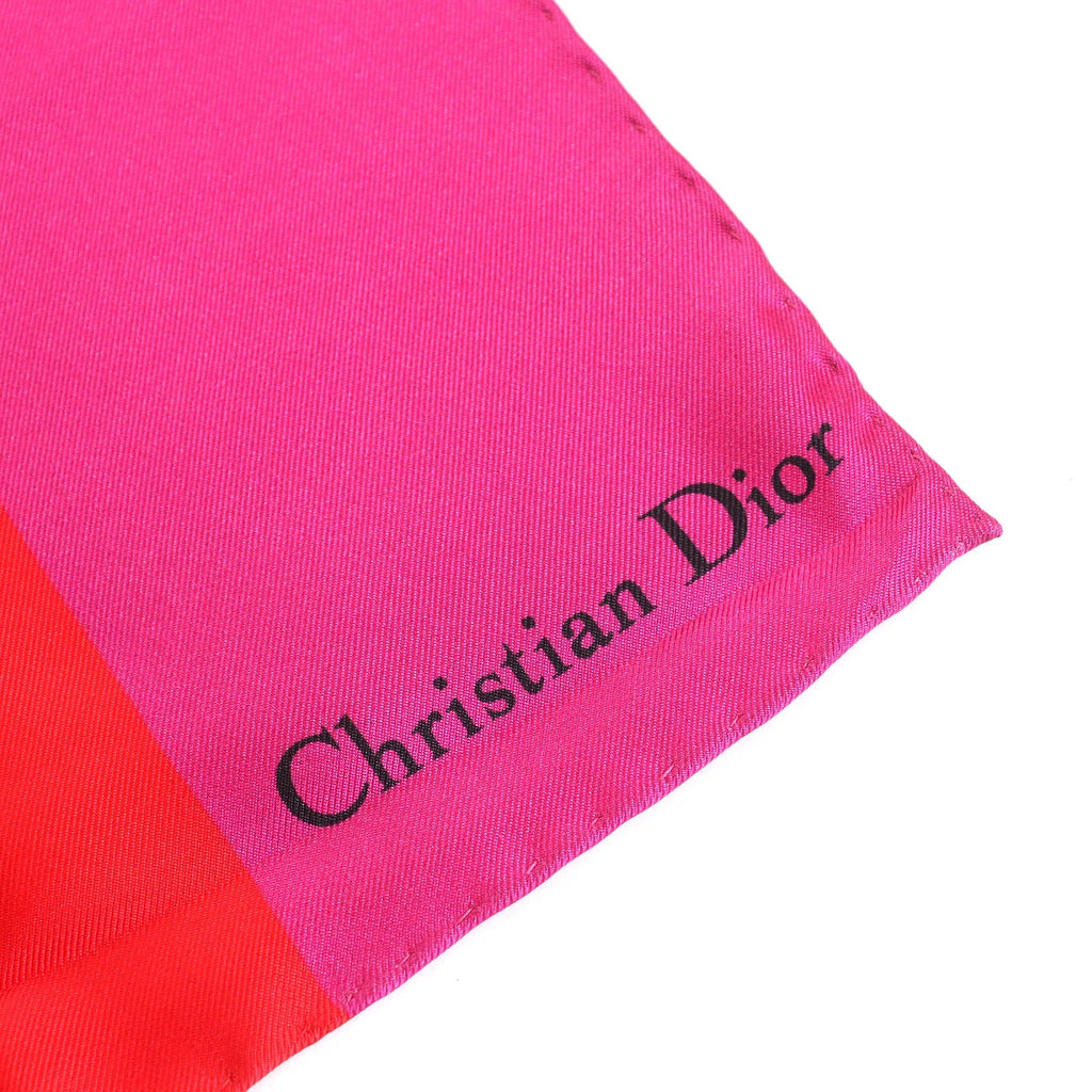 Christian Dior D-Flower pop Floral Silk Scarf