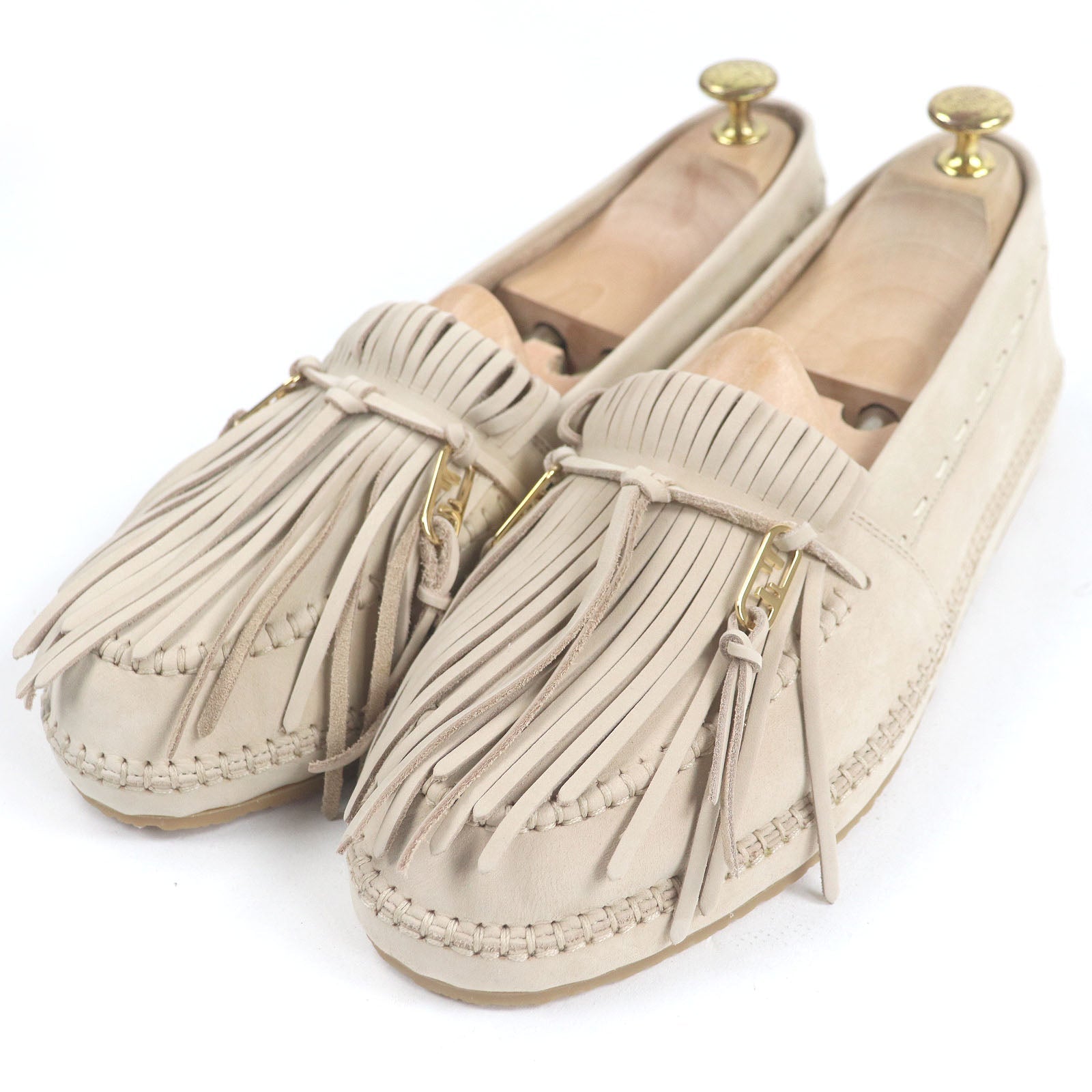 Fendi Olock FF logo Nubuck Leather Loafers