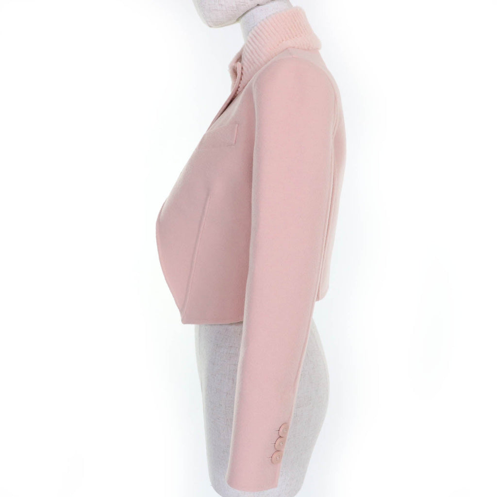 Fendi Mink fur collar Virgin wool Jacket