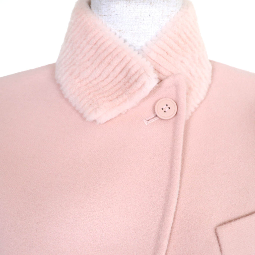 Fendi Mink fur collar Virgin wool Jacket