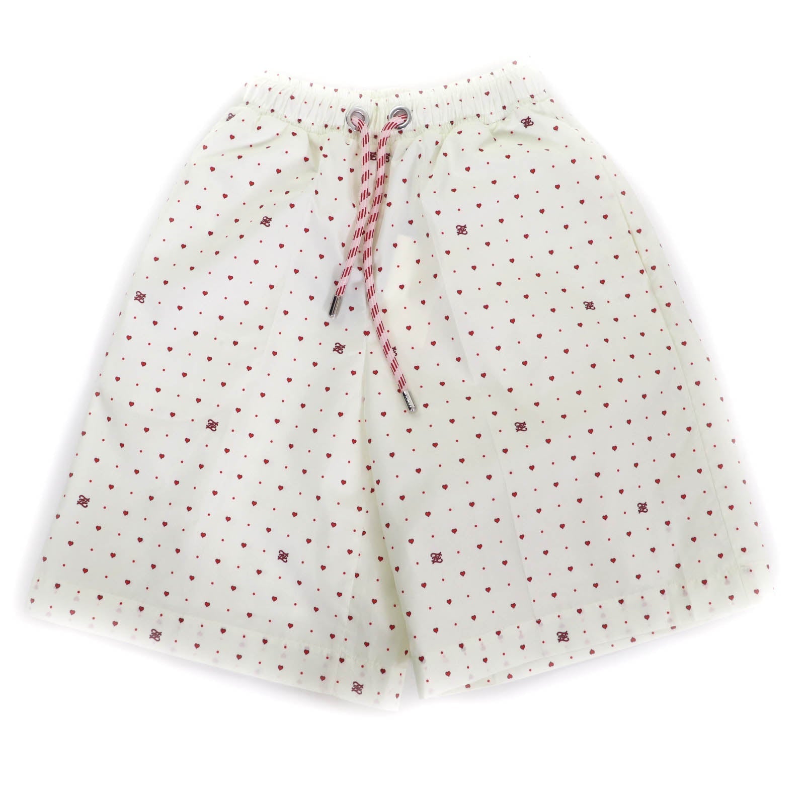 Fendi Logo and heart print Polyester Shorts