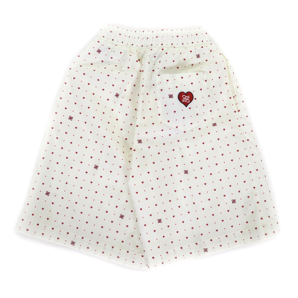 Fendi Logo and heart print Polyester Shorts