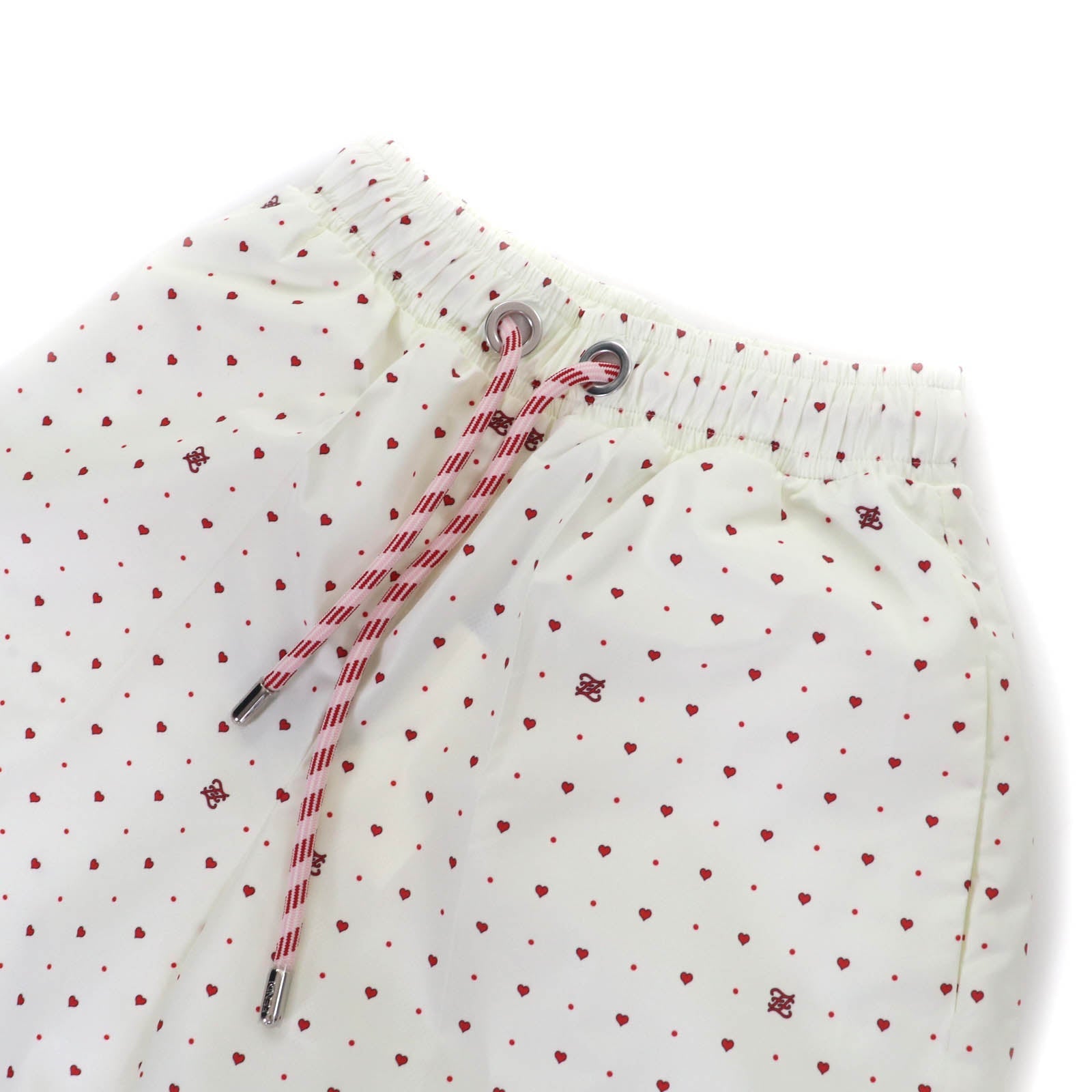Fendi Logo and heart print Polyester Shorts