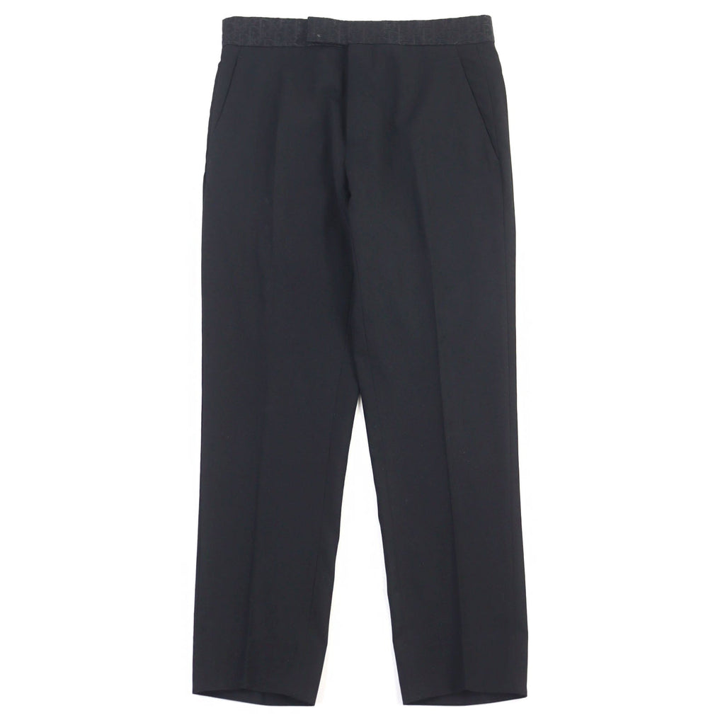 Dior West Oblique Pattern Virgin Wool Slacks