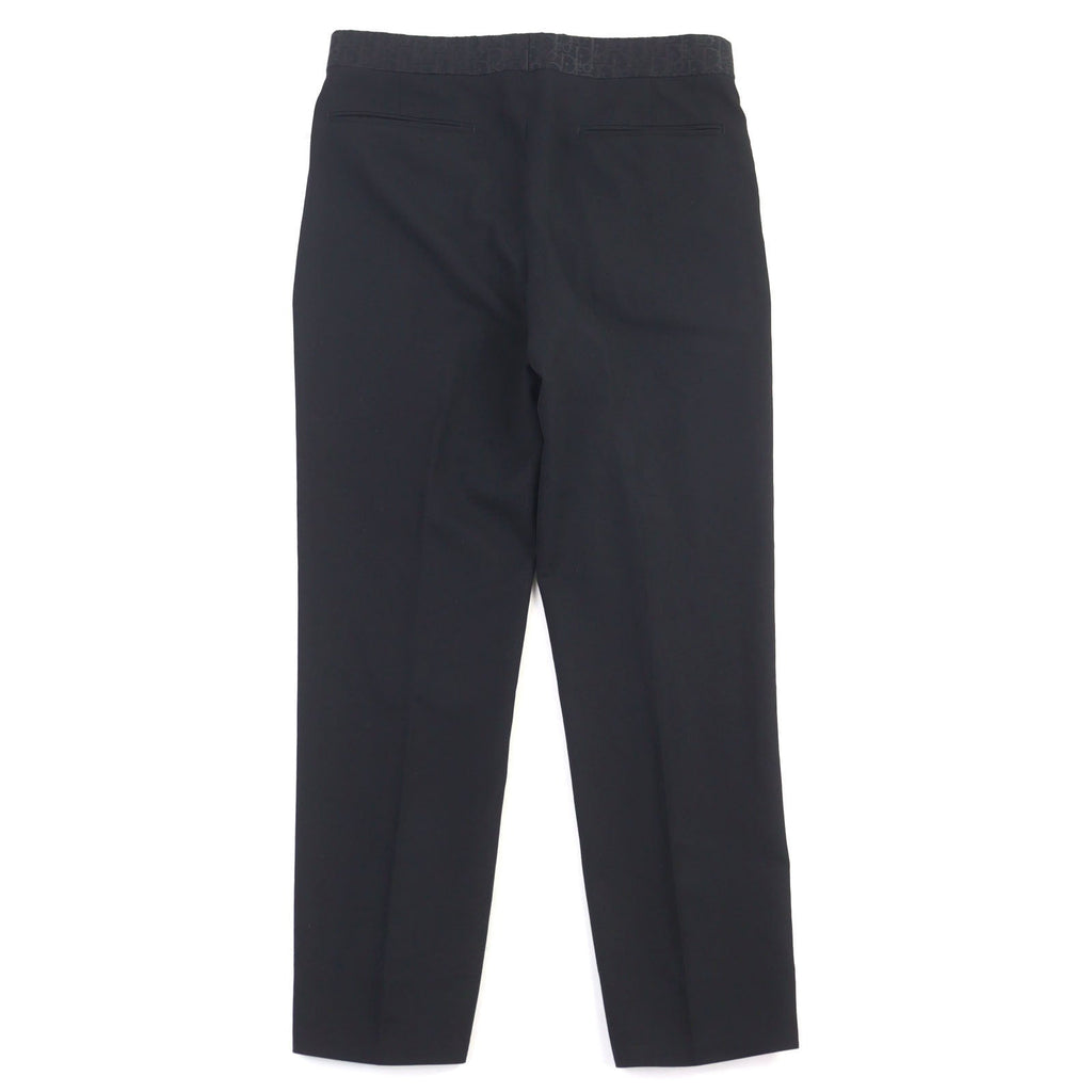 Dior West Oblique Pattern Virgin Wool Slacks