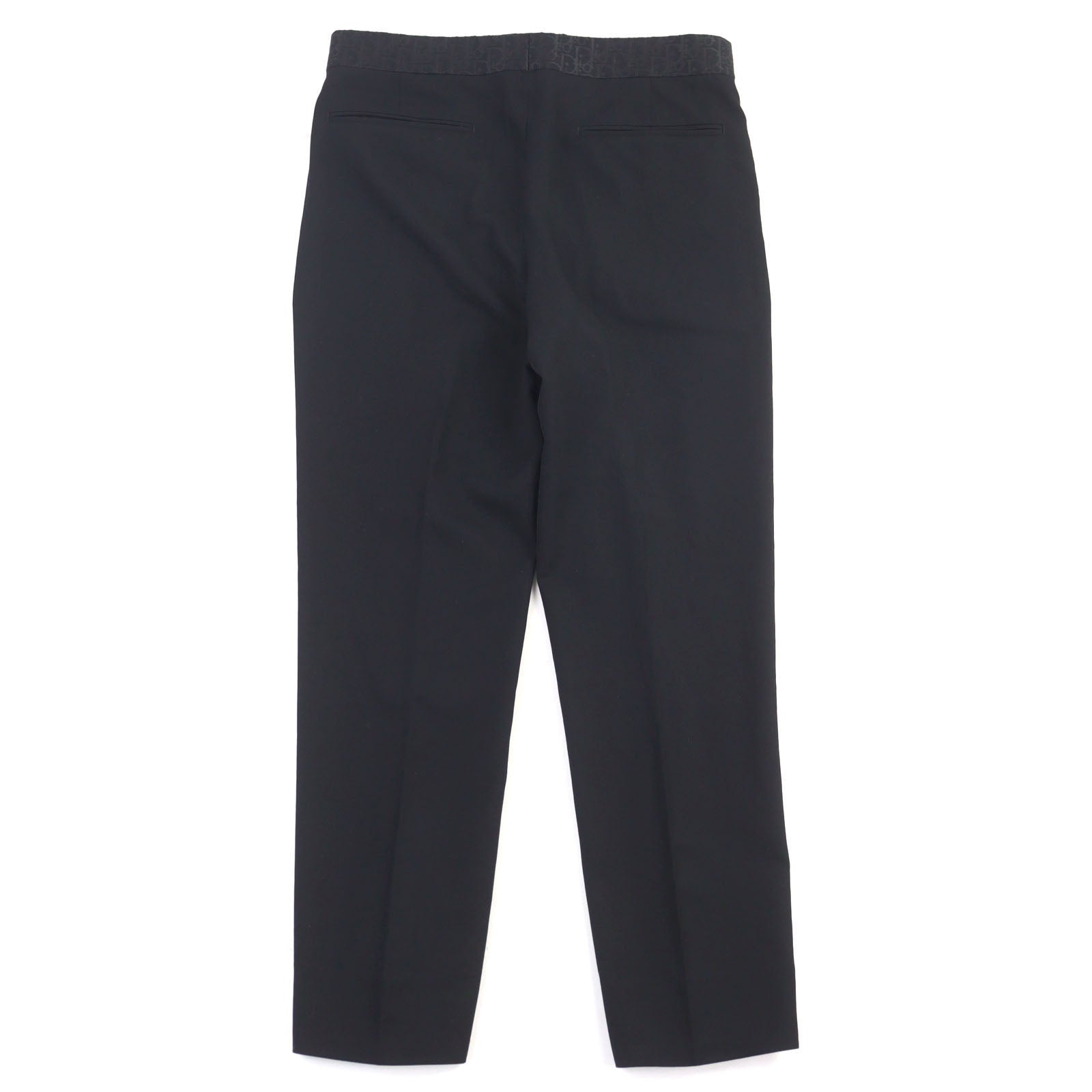 Dior West Oblique Pattern Virgin Wool Slacks