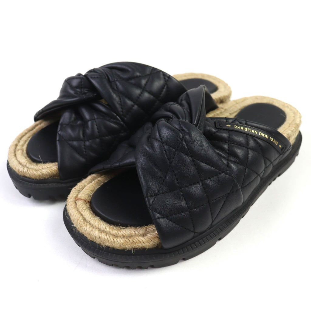 Christian Dior DTWIST Cannage quilted calfskin Sandals