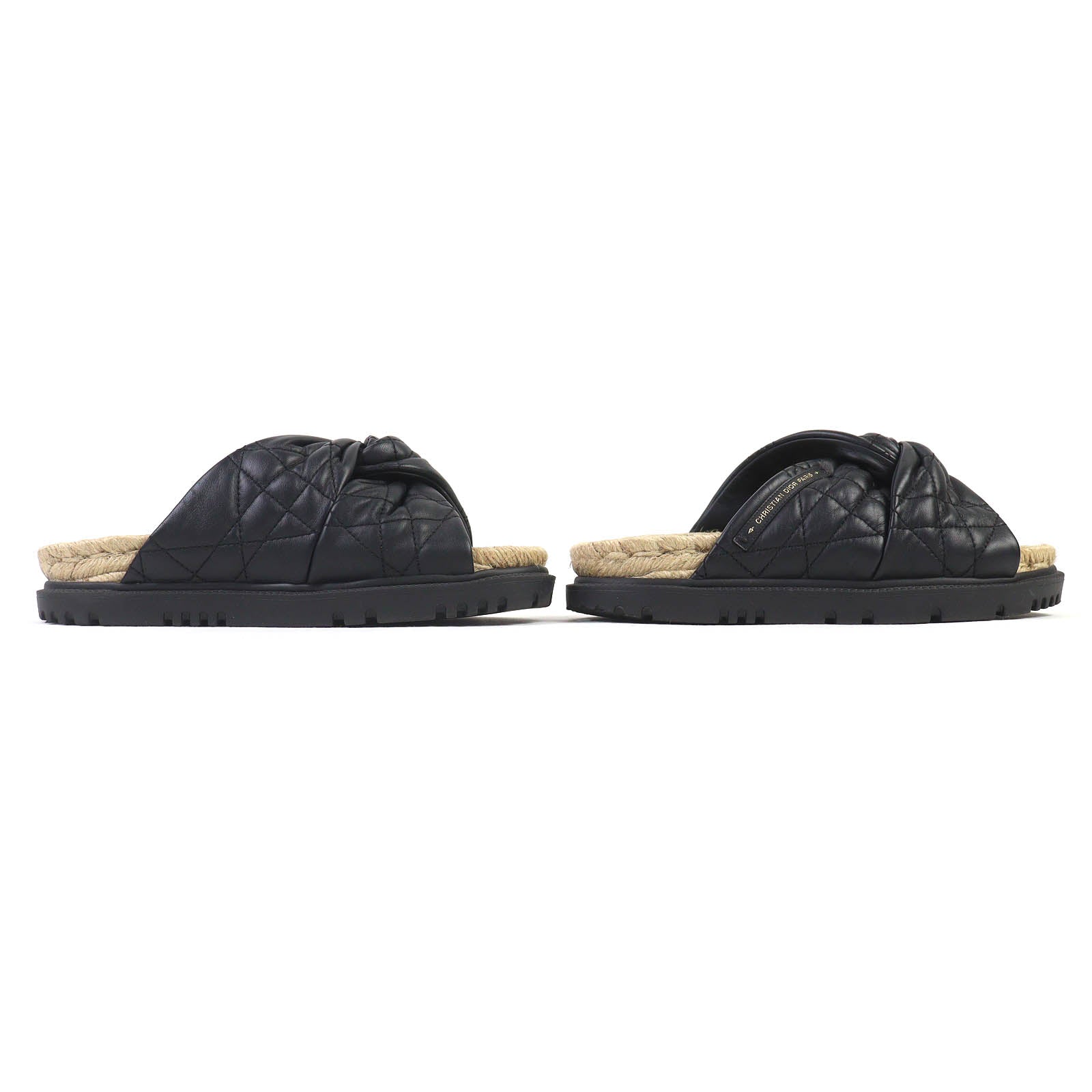 Christian Dior DTWIST Cannage quilted calfskin Sandals