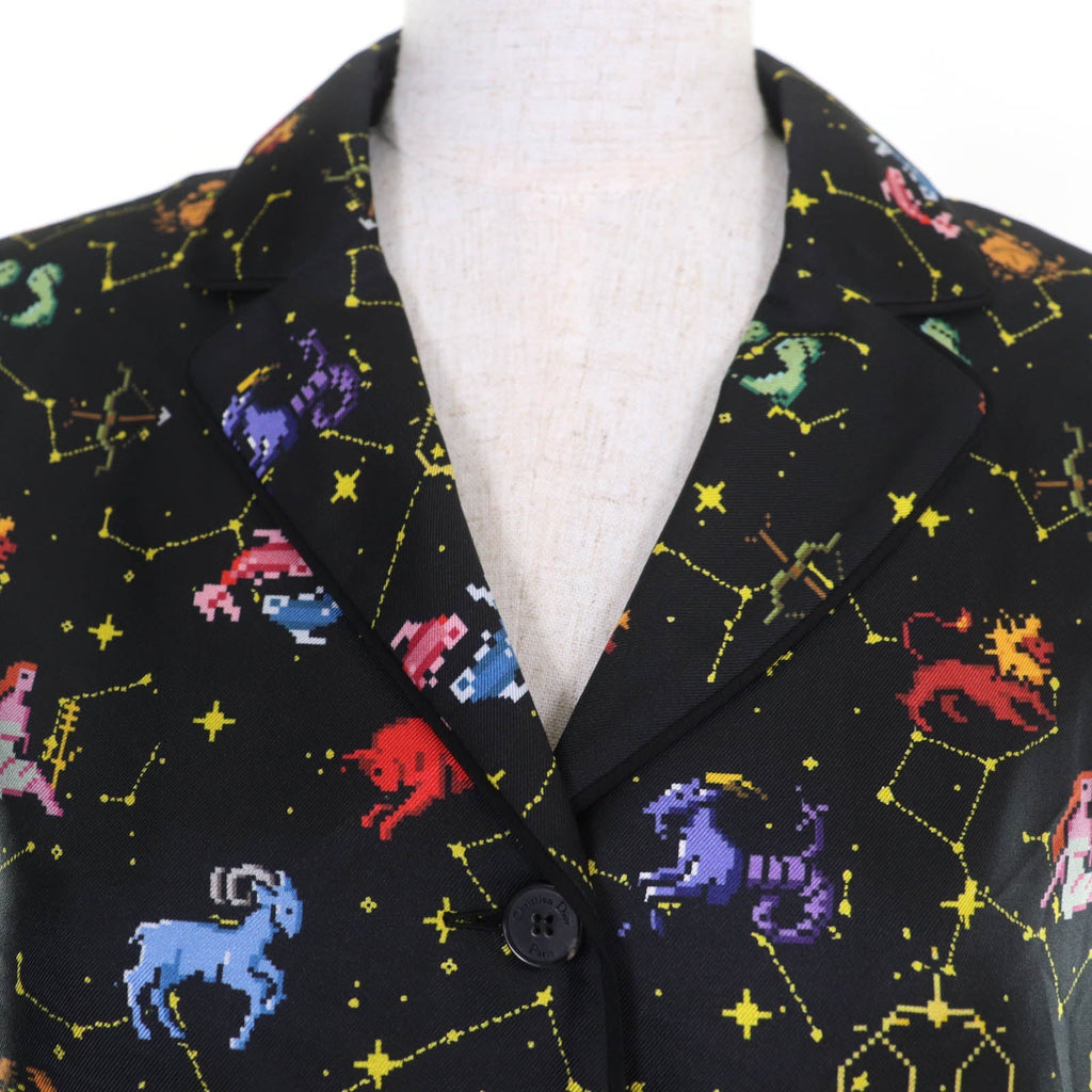 Christian Dior Diack Pixel Silk Shirt