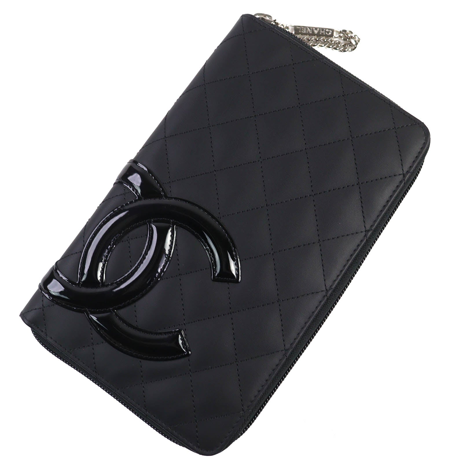 Chanel COCO Mark Round Zip Wallet Organizer