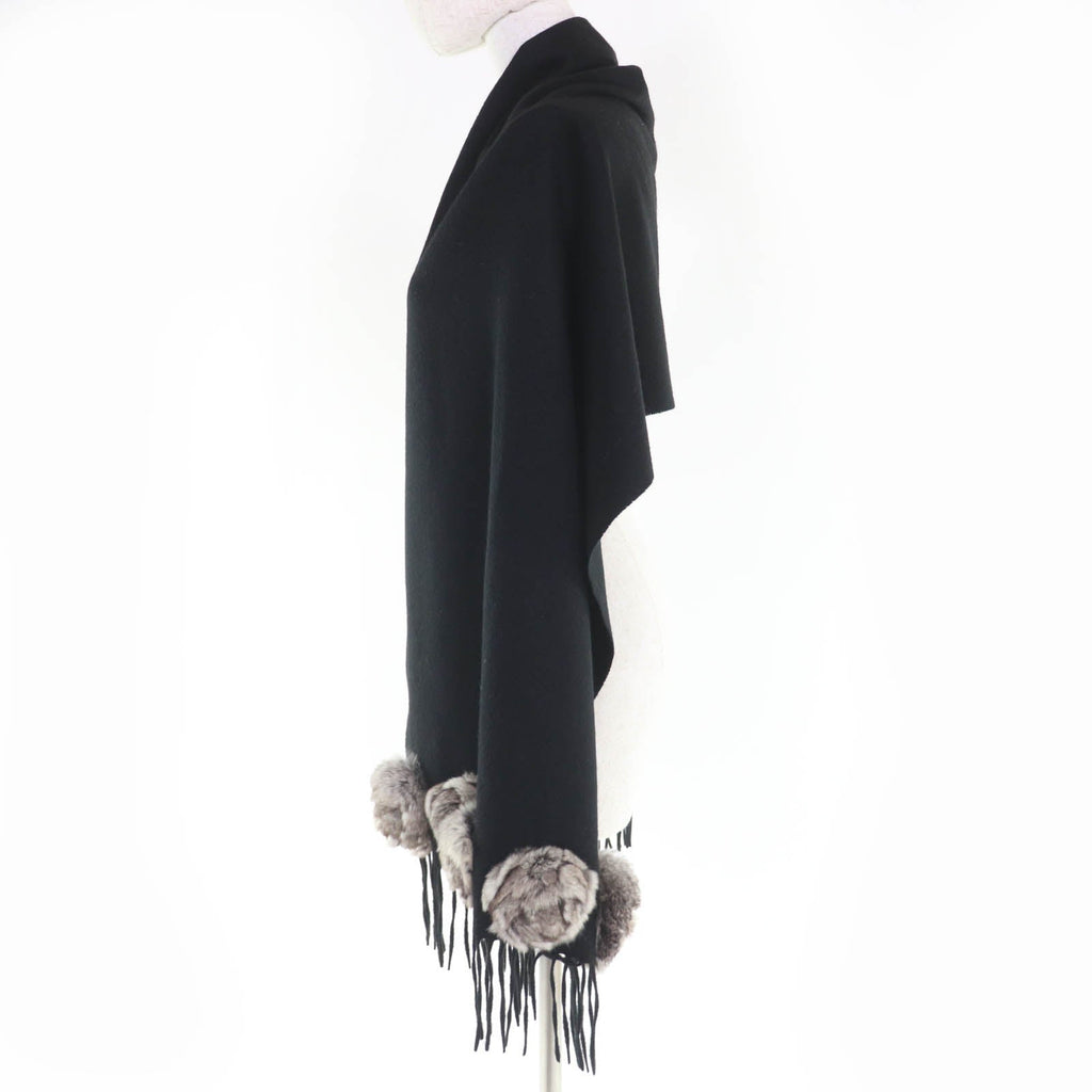 Fendi Embroidered Logo Cashmere Scarf