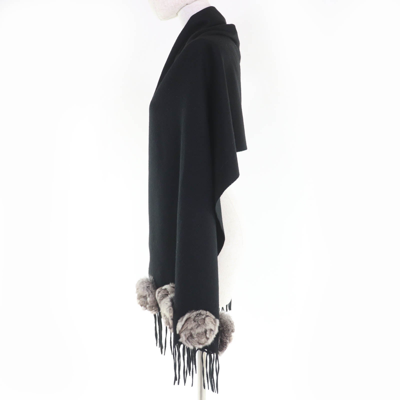 Fendi Embroidered Logo Cashmere Scarf