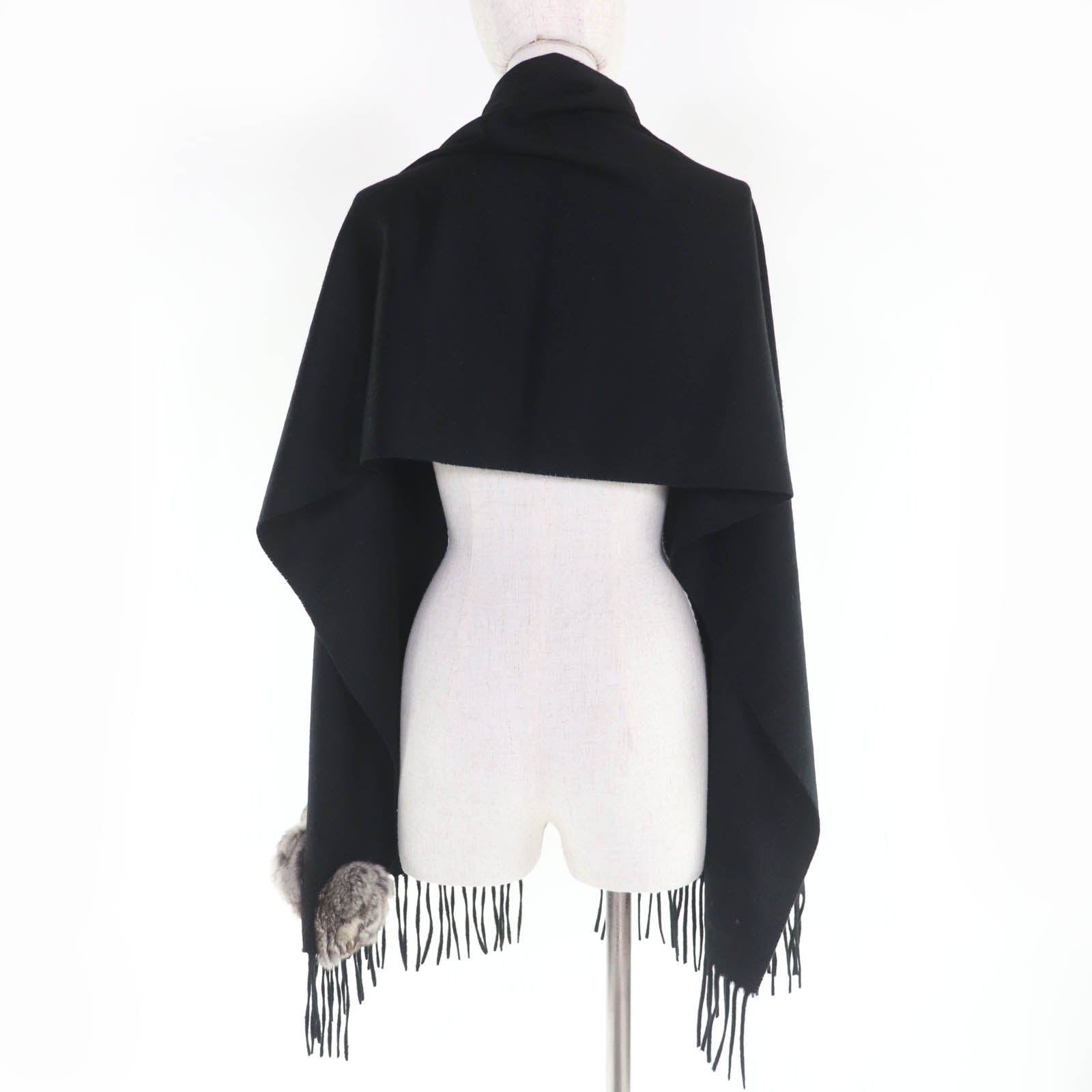 Fendi Embroidered Logo Cashmere Scarf