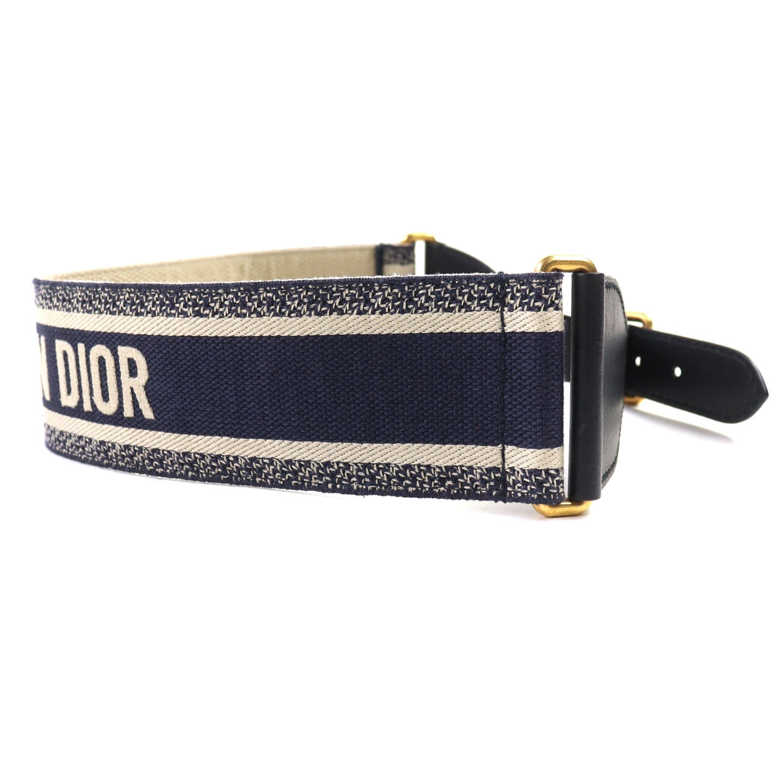 Christian Dior Embroidery Canvas Belt