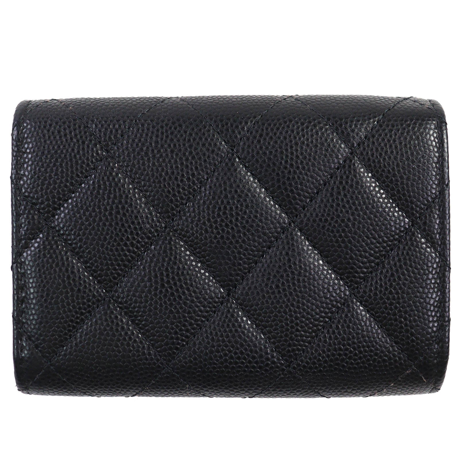 CHANEL COCO Mark Matelasse Caviar Wallet