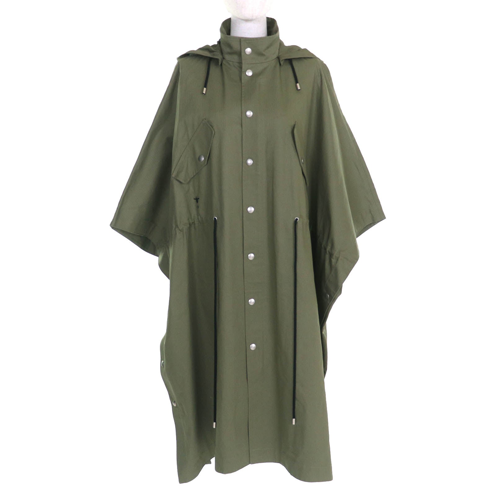 Christian Dior Bee Embroidered Military Cape Coat